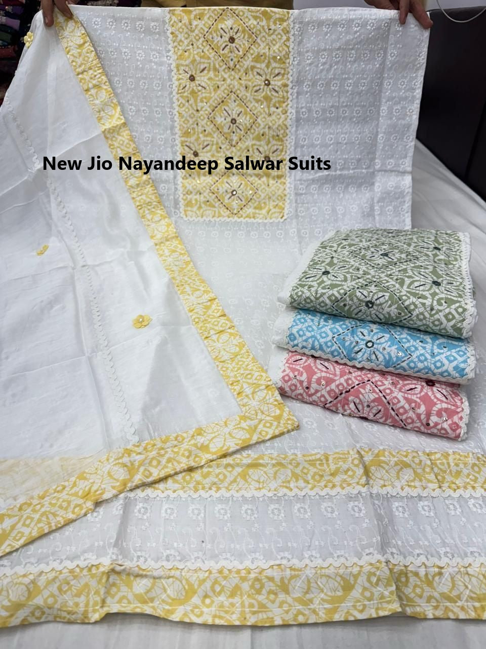New Jio Nayandeep Cotton Salwar Suits Wholesale Price