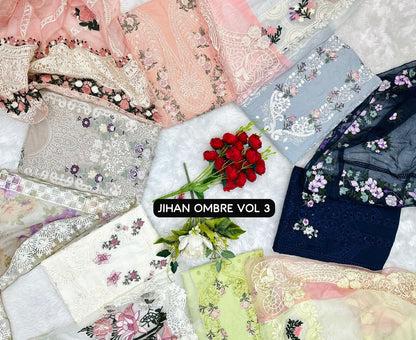Ombre Premium Vol 3 Jihan Cotton Pakistani Patch Work Suits Exporter India