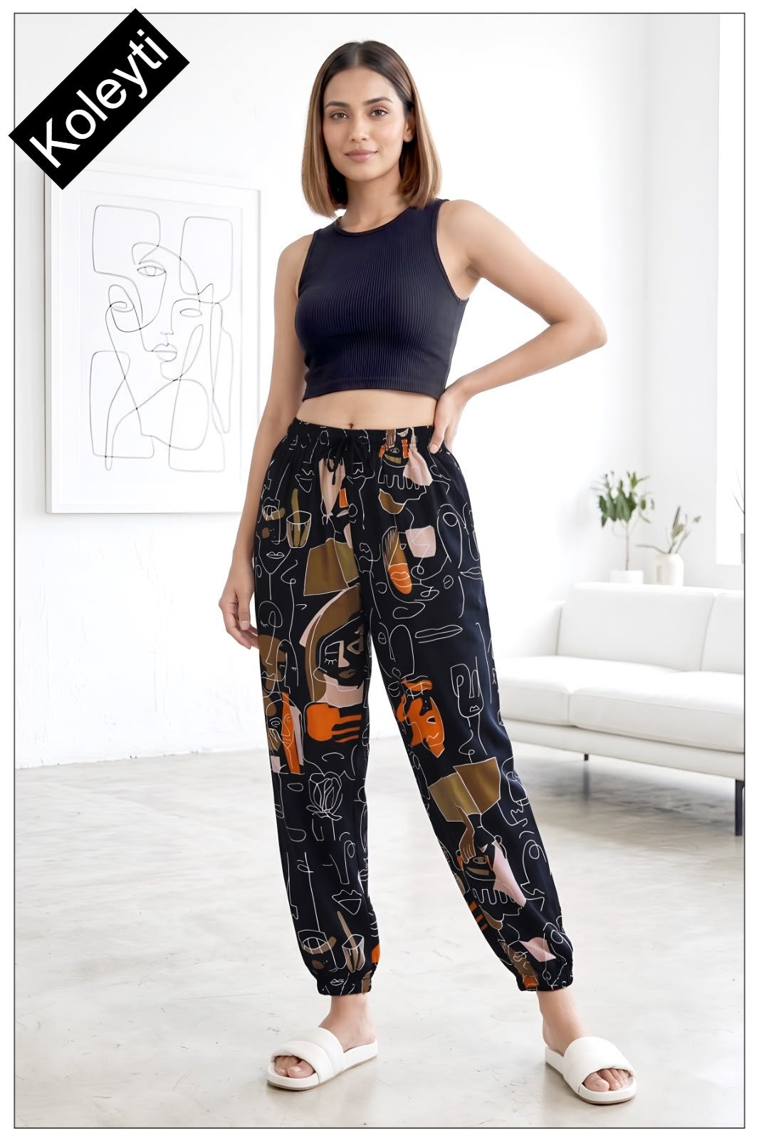 Rib Style 1707 Koleyti Women Night Lower Exporter India