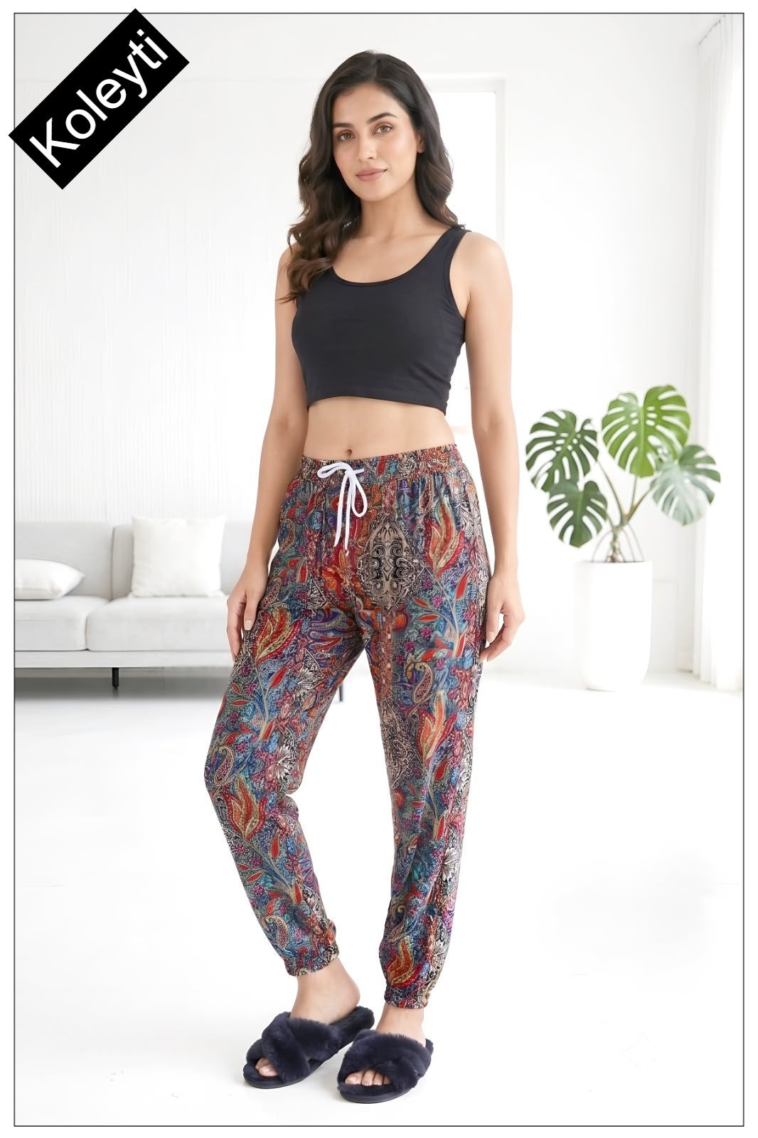Rib Style 1707 Koleyti Women Night Lower Exporter India