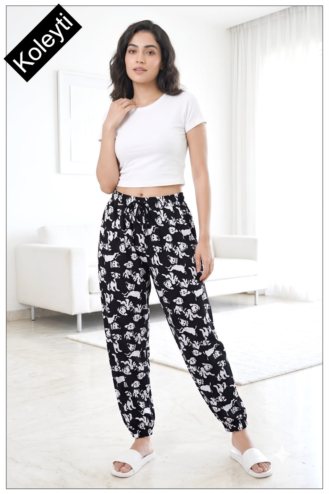 Rib Style 1707 Koleyti Women Night Lower Exporter India