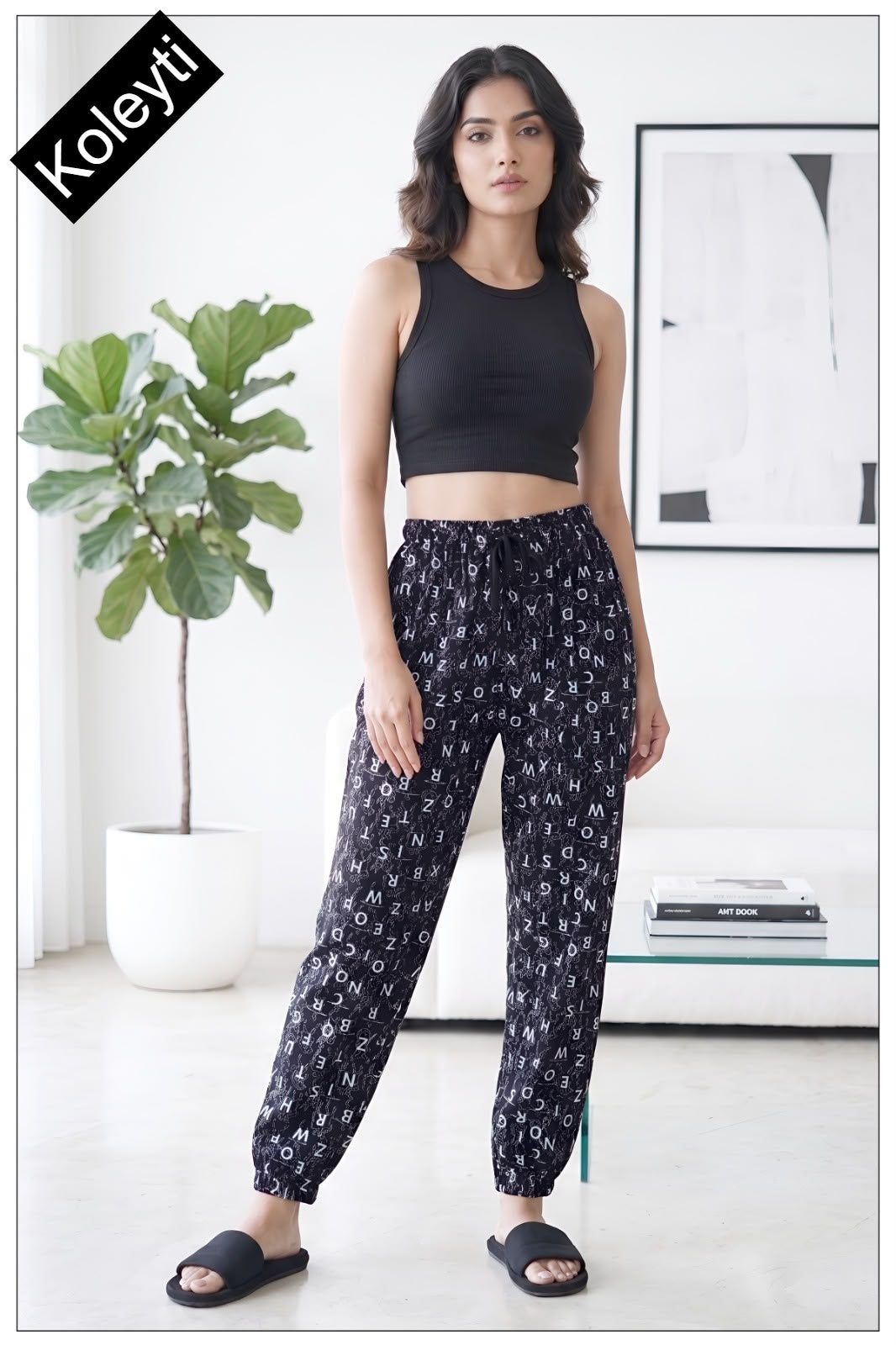 Rib Style 1707 Koleyti Women Night Lower Exporter India