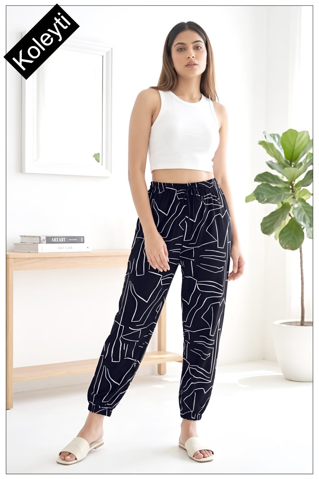 Rib Style 1707 Koleyti Women Night Lower Exporter India