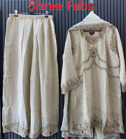 Design 2632 Shree Fabs Tissue Pakistani Readymade Suits Wholesale Rate