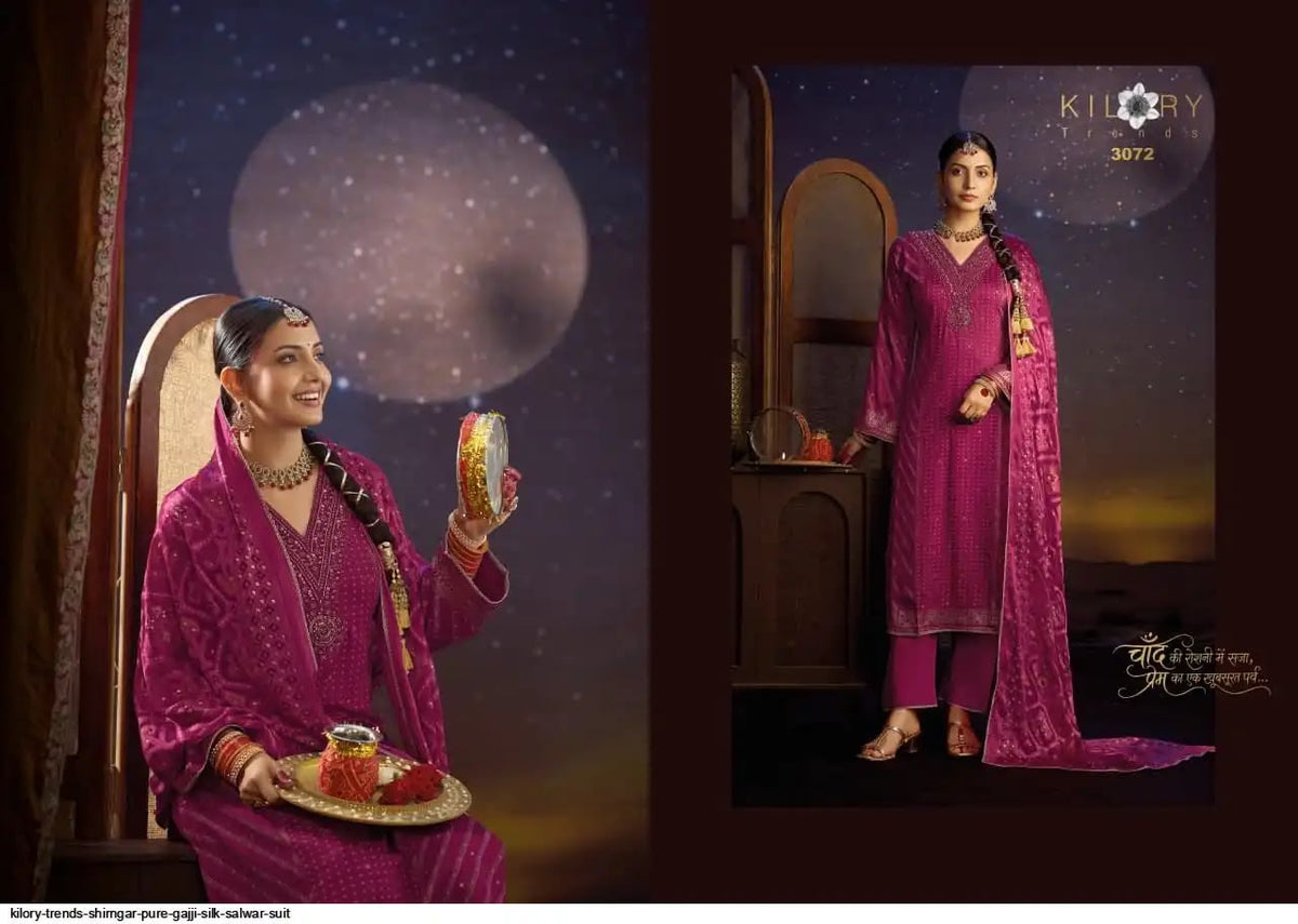 Rangtaari Vivek Banglori Silk Pant Style Suits Supplier India