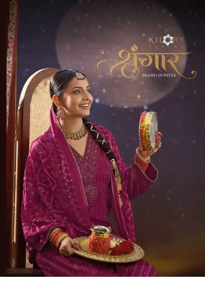 Rangtaari Vivek Banglori Silk Pant Style Suits Supplier India