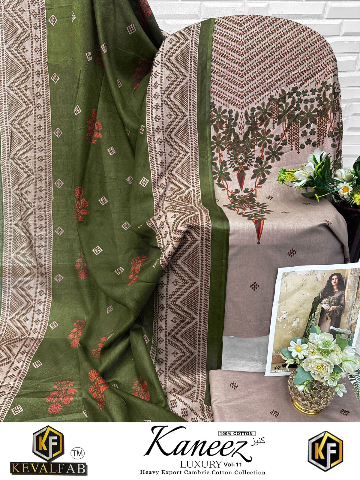 Kaneez Vol 11 Keval Fab Cotton Open pic Karachi Salwar Suits Exporter