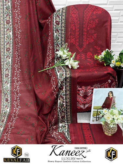 Kaneez Vol 11 Keval Fab Cotton Open pic Karachi Salwar Suits Exporter