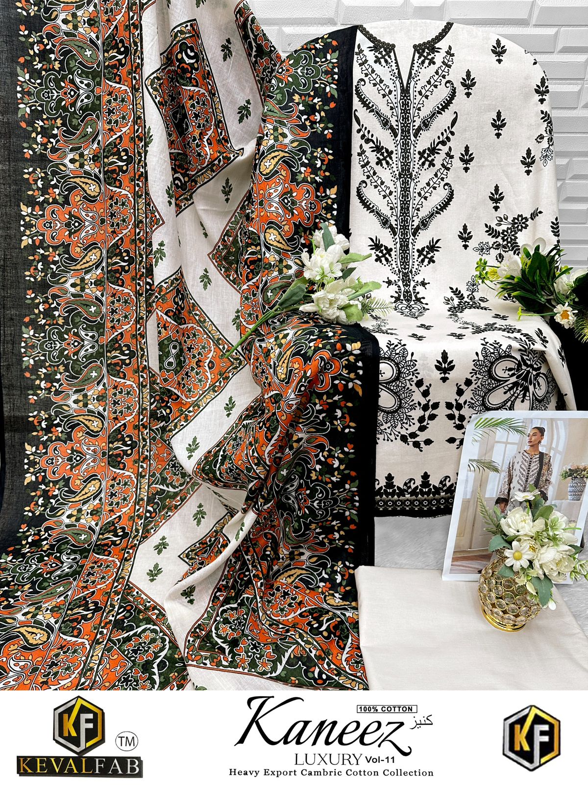 Kaneez Vol 11 Keval Fab Cotton Open pic Karachi Salwar Suits Exporter