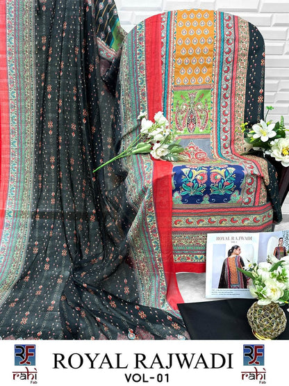 Royal Rajwadi Vol 1 Rahi Fab Cotton Lawn Open Picture Karachi Salwar Suits Exporter