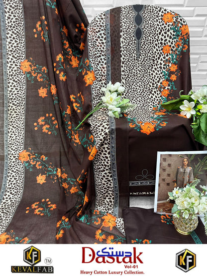 Dastak Vol 1 Keval Fab Cotton Open Photo Karachi Salwar Suits Manufacturer Ahmedabad