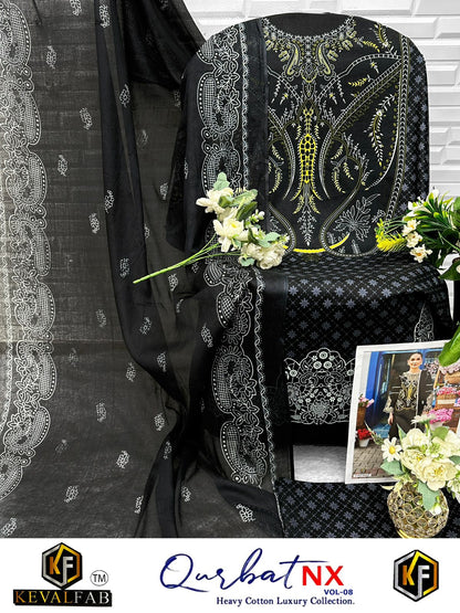 Qurbat Vol 8 Nx Keval Fab Cotton Open Picture Karachi Salwar Suits Exporter Gujarat