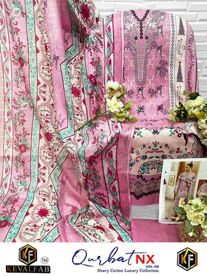 Qurbat Vol 8 Nx Keval Fab Cotton Open Picture Karachi Salwar Suits Exporter Gujarat