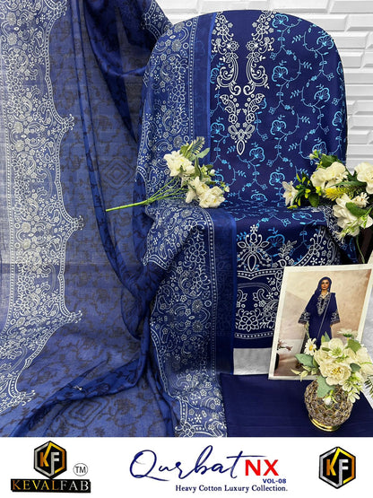 Qurbat Vol 8 Nx Keval Fab Cotton Open Picture Karachi Salwar Suits Exporter Gujarat