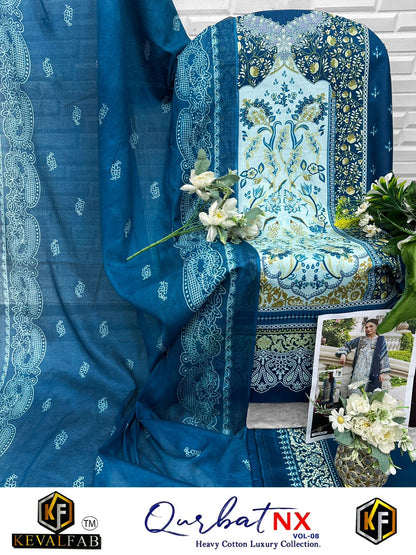 Qurbat Vol 8 Nx Keval Fab Cotton Open Picture Karachi Salwar Suits Exporter Gujarat