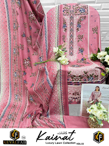 Kainat Vol 23 Keval Fab Cotton Open images Karachi Salwar Suits Manufacturer