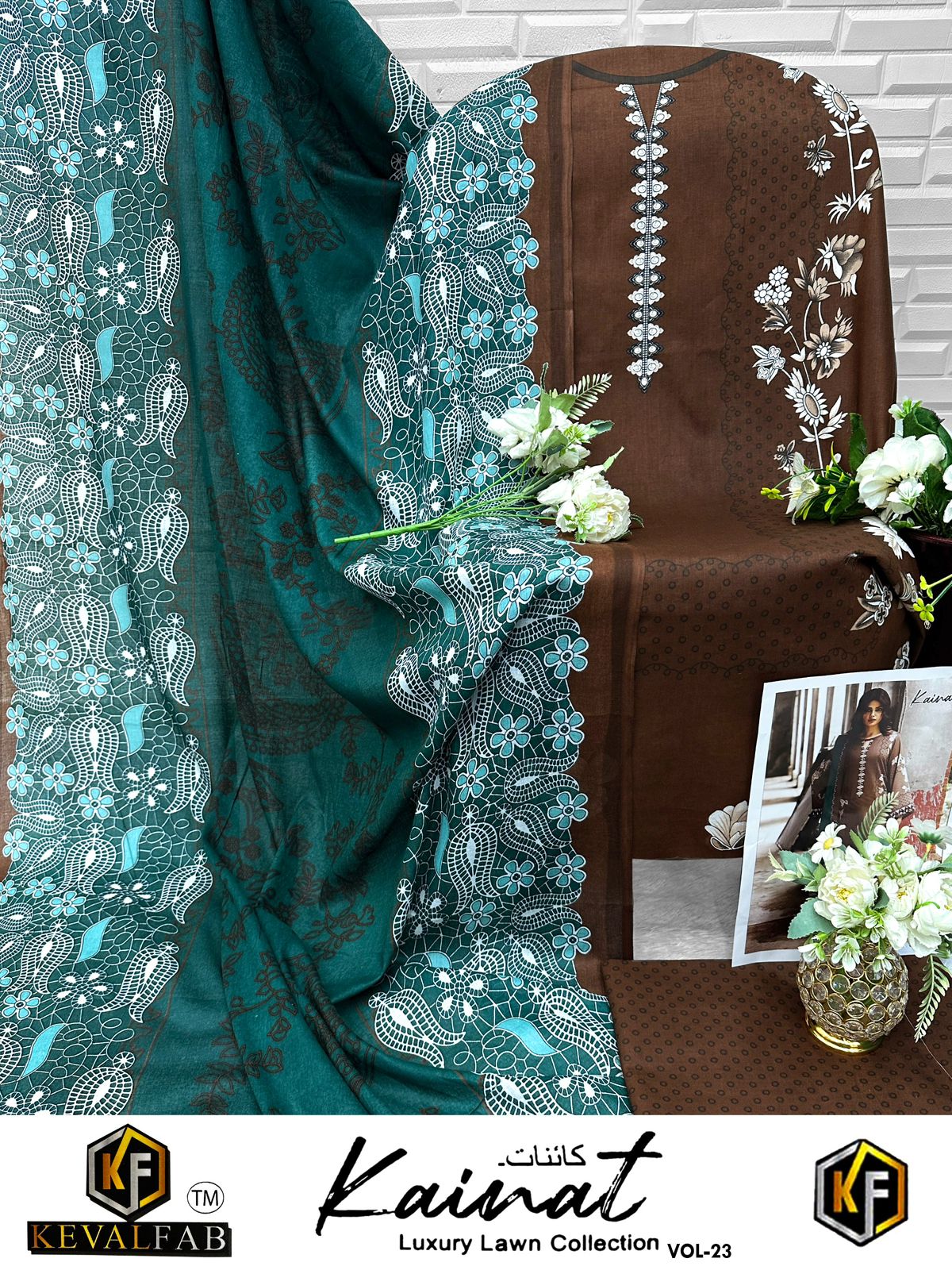 Kainat Vol 23 Keval Fab Cotton Open images Karachi Salwar Suits Manufacturer