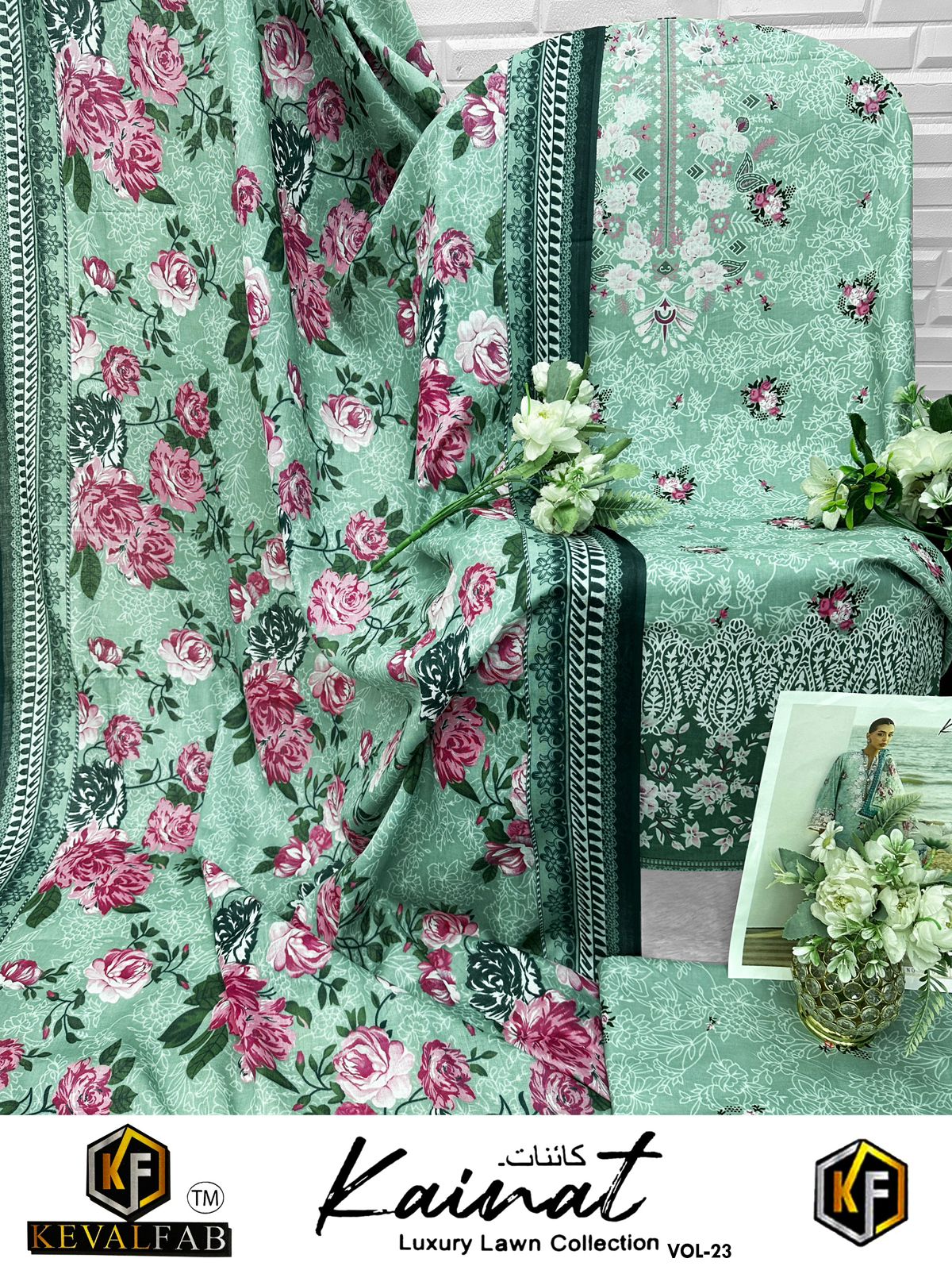 Kainat Vol 23 Keval Fab Cotton Open images Karachi Salwar Suits Manufacturer