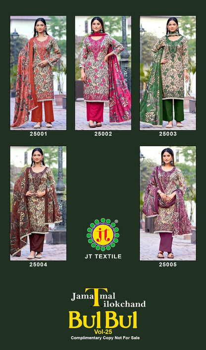 Bulbul Vol 25 Jt Rayon Pant Style Suits Exporter