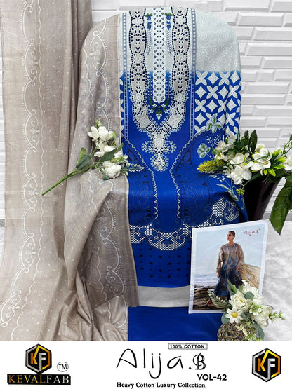 Alija B Vol 42 Keval Fab Lawn Cotton Open Photos Karachi Salwar Suits Exporter