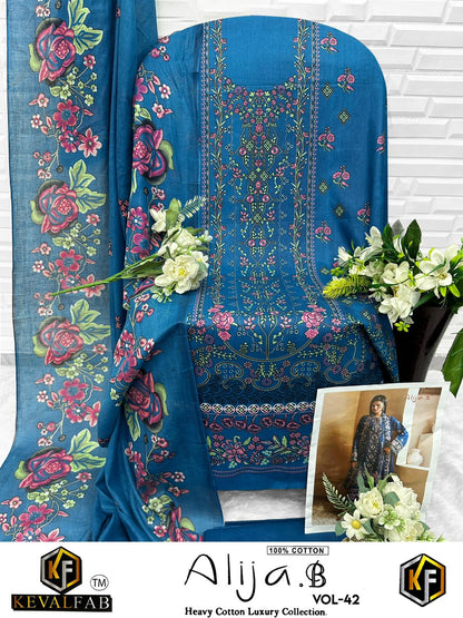 Alija B Vol 42 Keval Fab Lawn Cotton Open Photos Karachi Salwar Suits Exporter