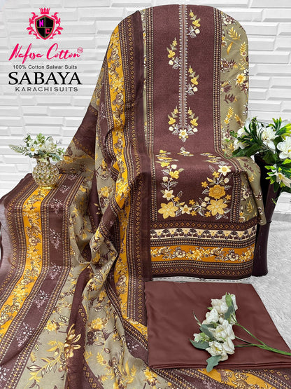Sabaya Nafisa Cotton Mix Cotton Open Images Karachi Salwar Suits Manufacturer Gujarat