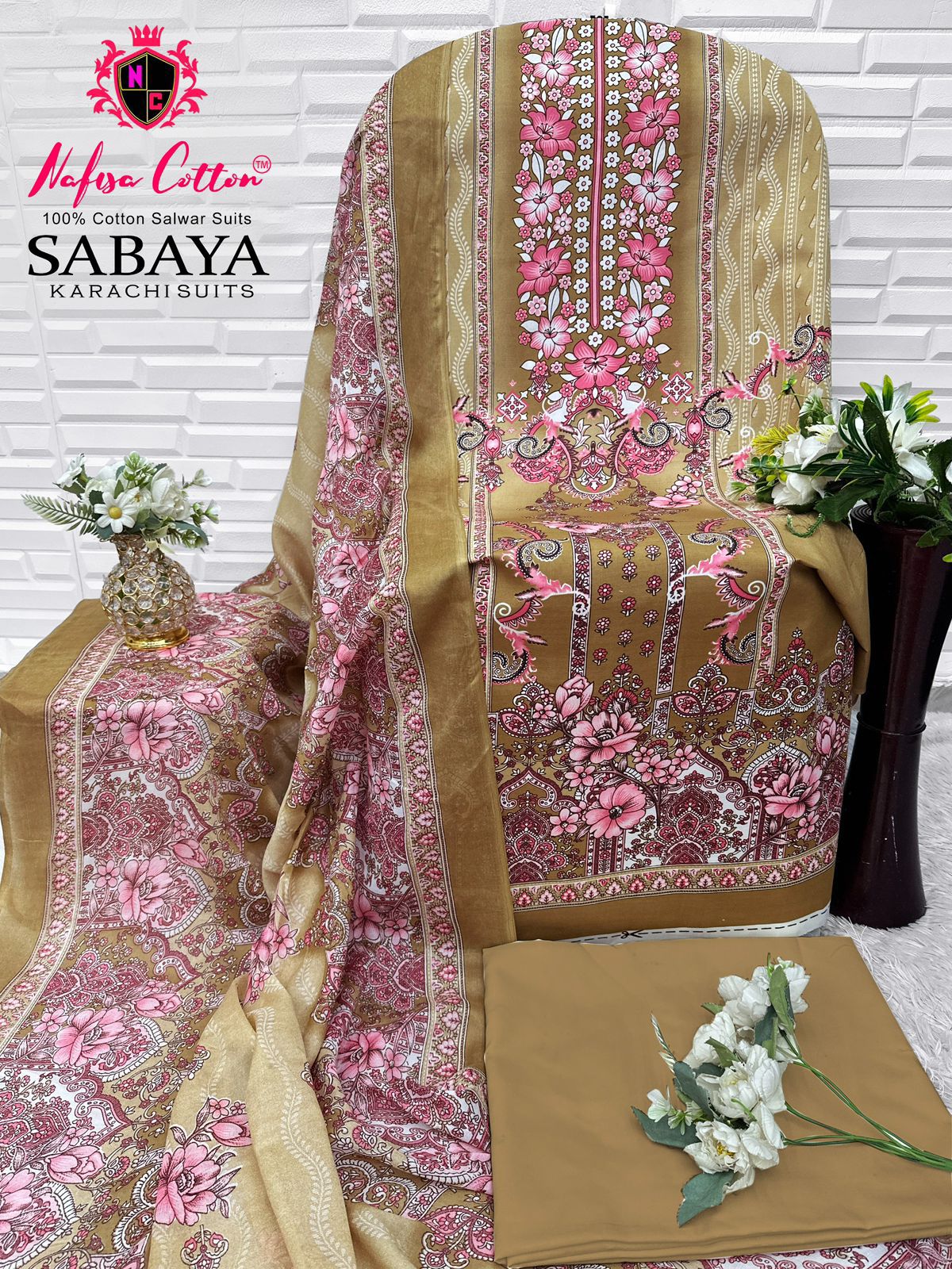Sabaya Nafisa Cotton Mix Cotton Open Images Karachi Salwar Suits Manufacturer Gujarat