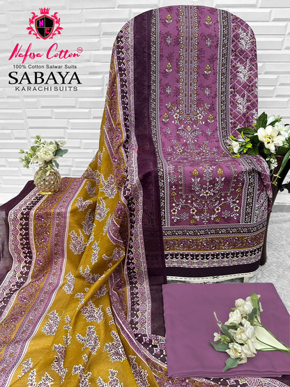 Sabaya Nafisa Cotton Mix Cotton Open Images Karachi Salwar Suits Manufacturer Gujarat