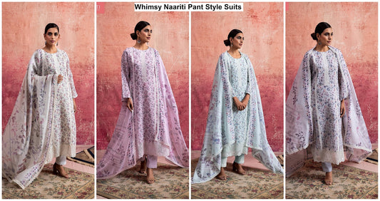 Whimsy Naariti Linen Pant Style Suits Exporter Ahmedabad