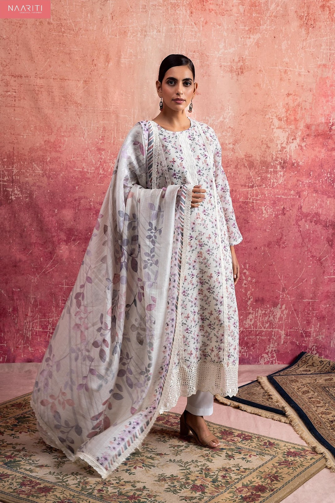 Whimsy Naariti Linen Pant Style Suits Exporter Ahmedabad