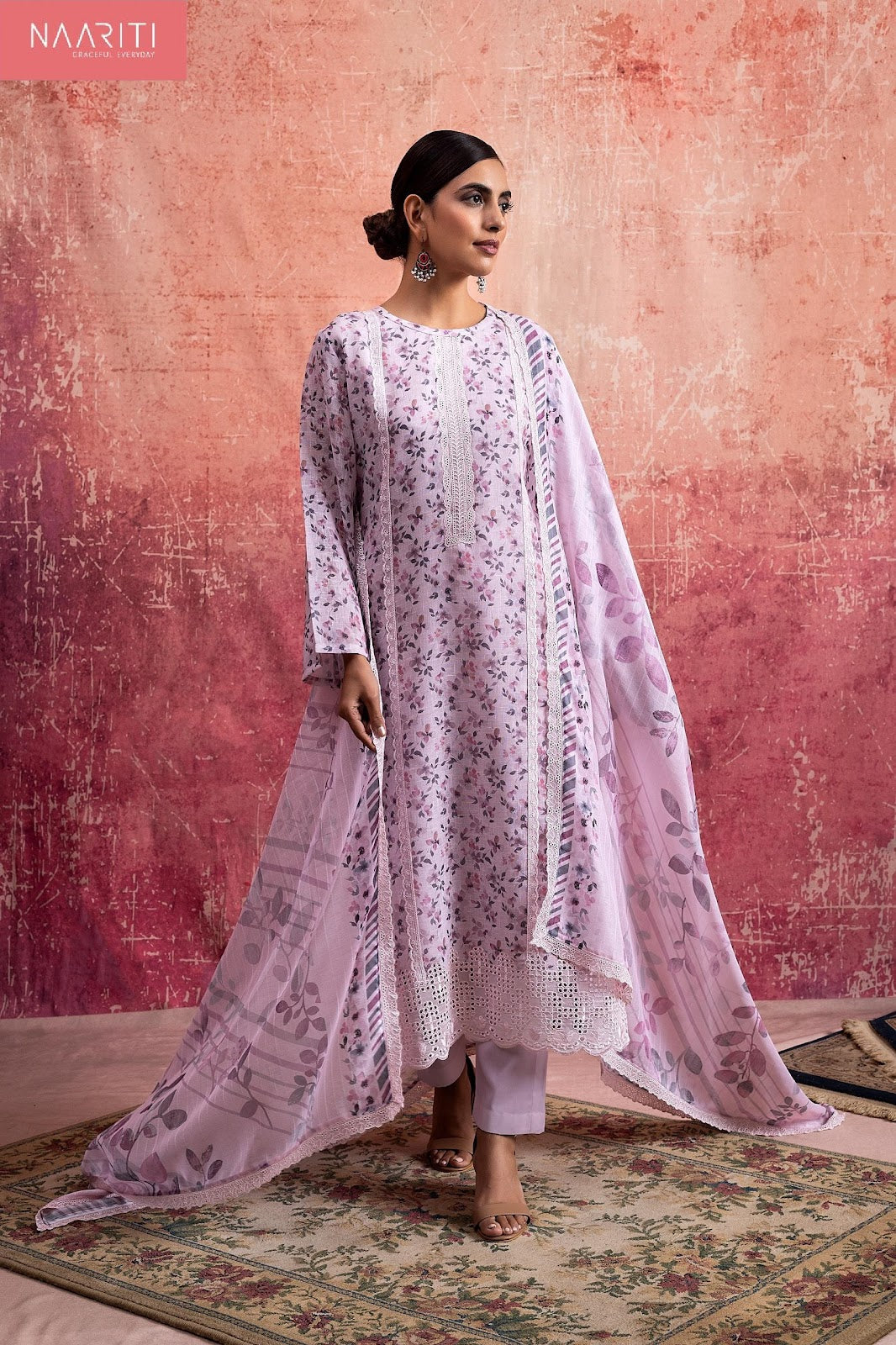 Whimsy Naariti Linen Pant Style Suits Exporter Ahmedabad
