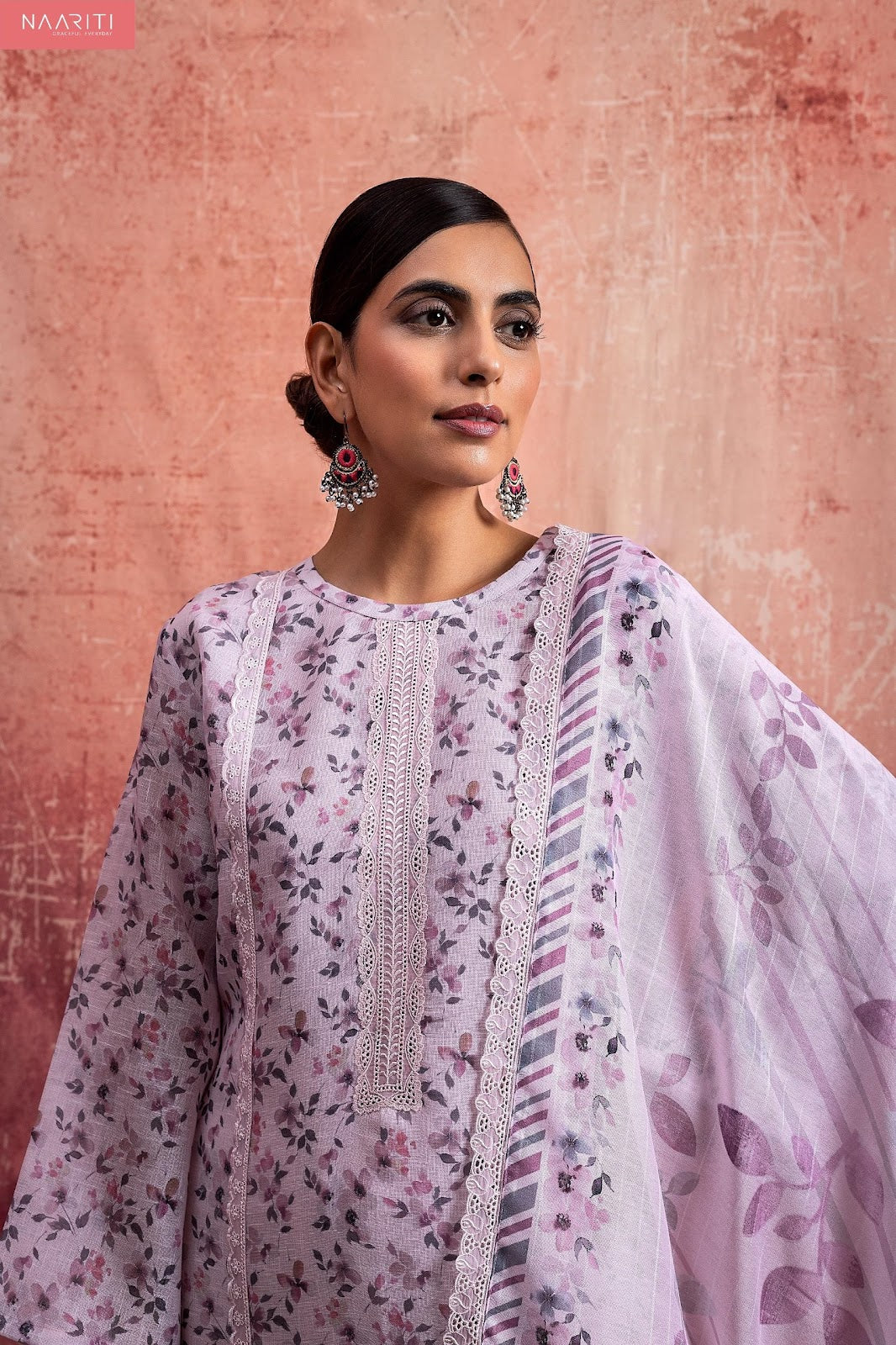 Whimsy Naariti Linen Pant Style Suits Exporter Ahmedabad