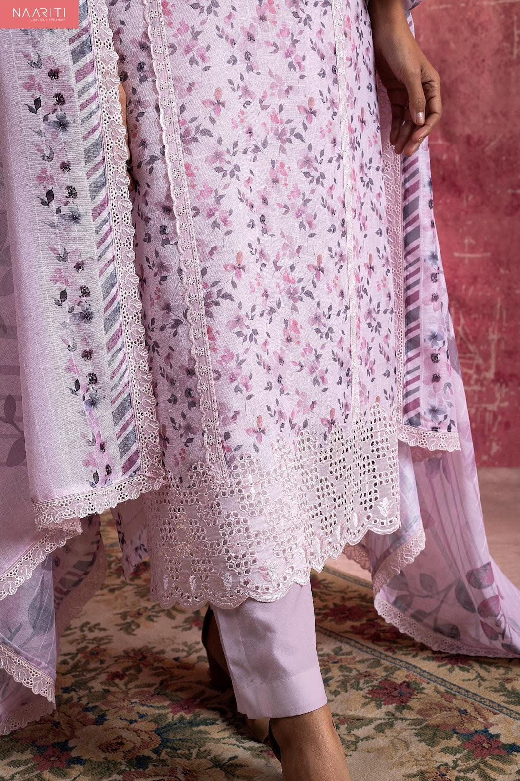Whimsy Naariti Linen Pant Style Suits Exporter Ahmedabad