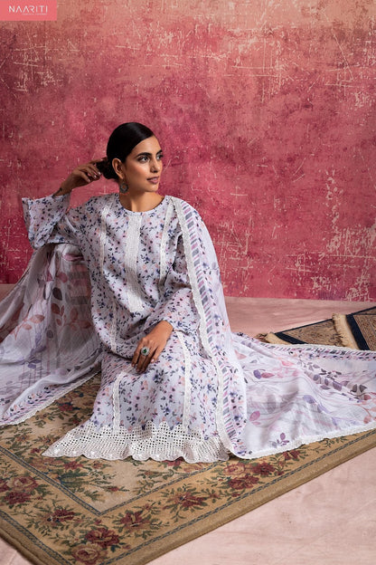 Whimsy Naariti Linen Pant Style Suits Exporter Ahmedabad