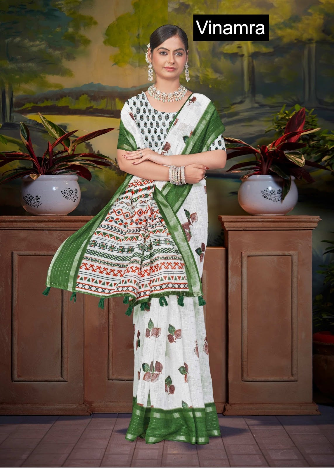 White Cake Vol 1 Vinamra Cotton Silk Sarees Wholesale