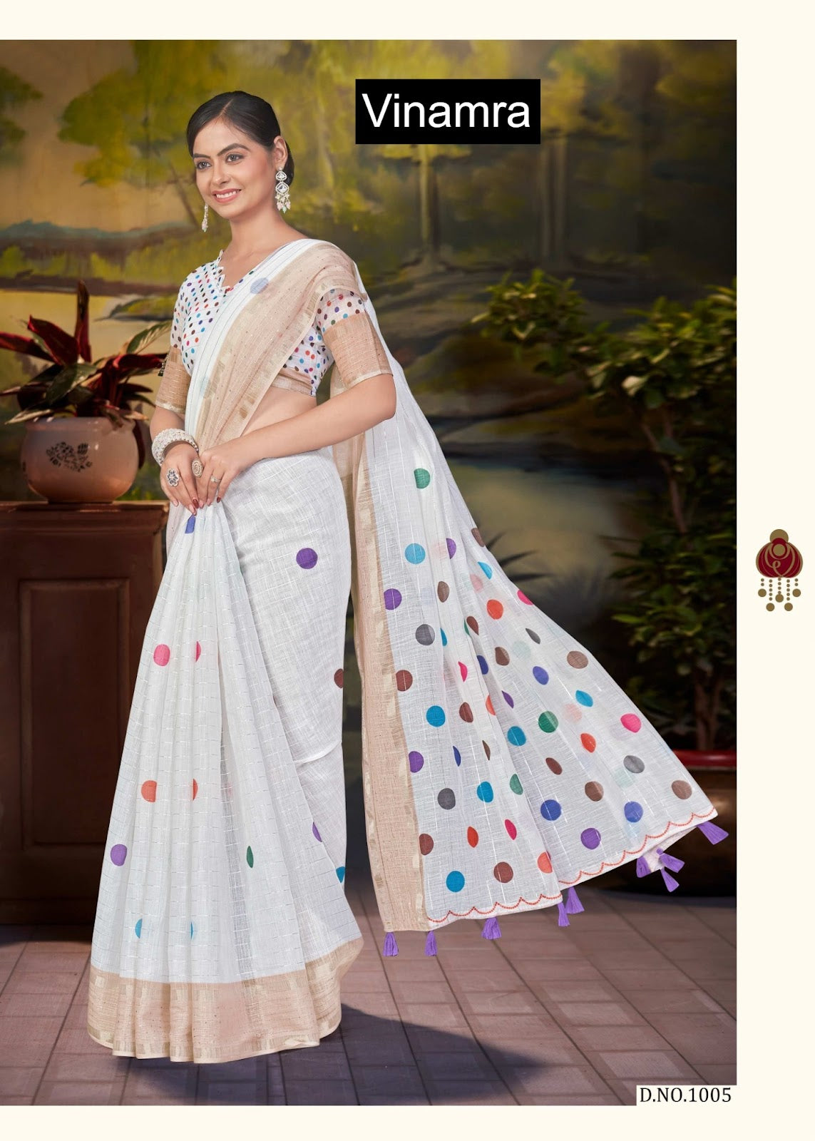 White Cake Vol 1 Vinamra Cotton Silk Sarees Wholesale