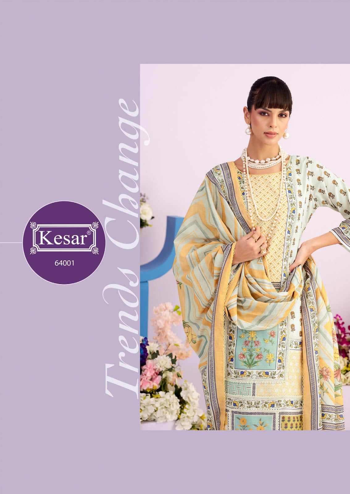 White Cloud Kesar Lawn Cotton Karachi Salwar Suits Manufacturer Ahmedabad