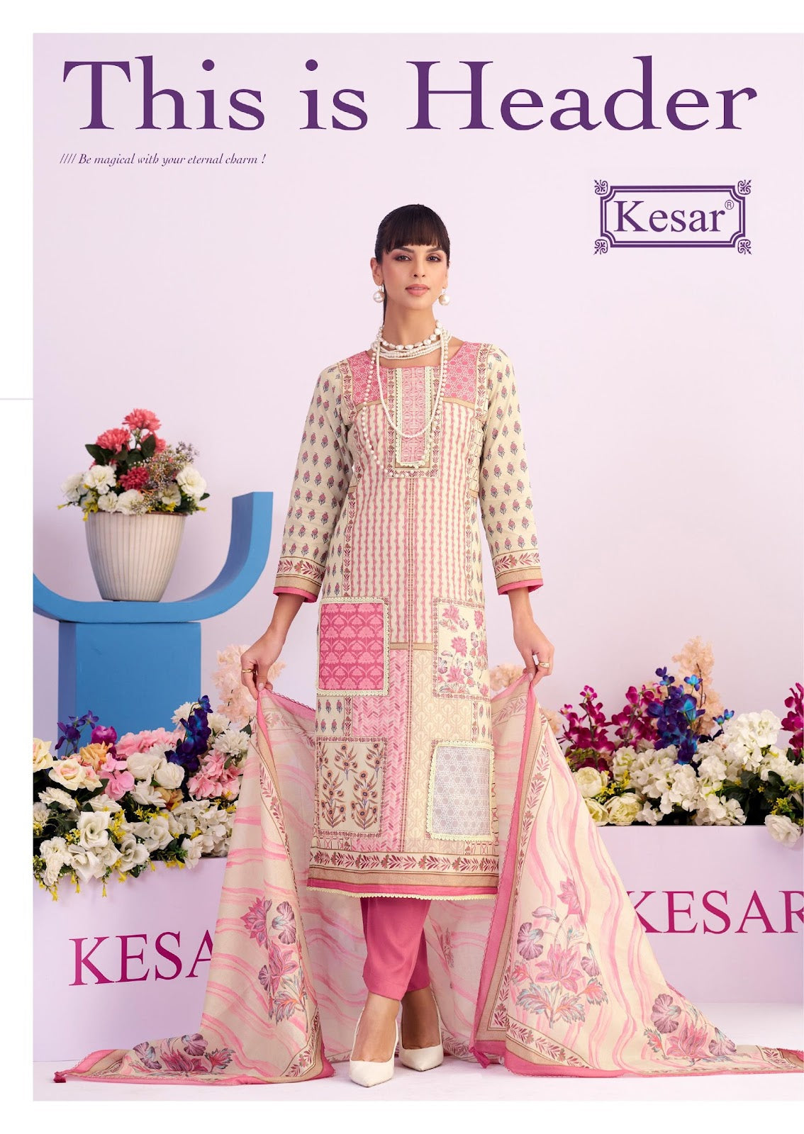 White Cloud Kesar Lawn Cotton Karachi Salwar Suits Manufacturer Ahmedabad
