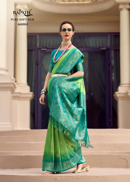 White Mango Rajpath Soft Silk Sarees Manufacturer Ahmedabad
