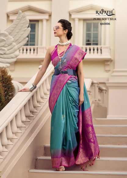 White Mango Rajpath Soft Silk Sarees Manufacturer Ahmedabad