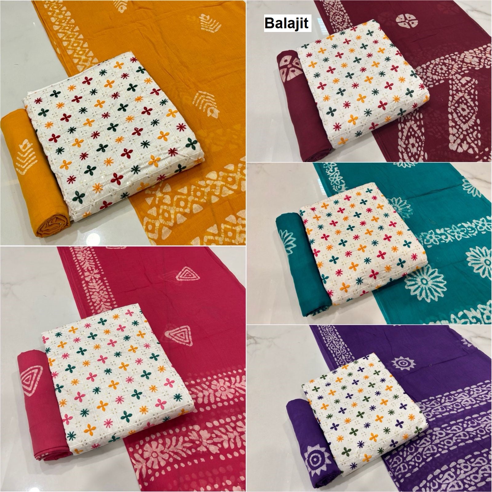 White Naya Andaaz Vol 1 Balajit Satin Salwar Suits Supplier