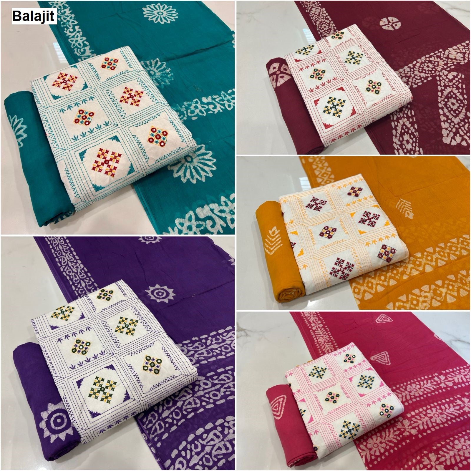 White Naya Andaaz Vol 1 Balajit Satin Salwar Suits Supplier