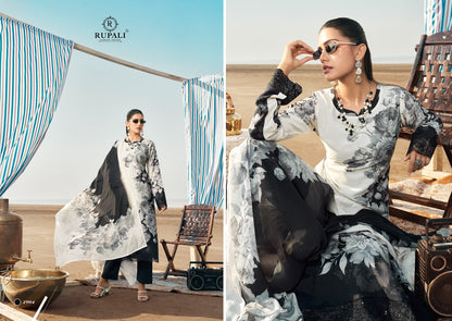 White Ocean Rupali Muslin Pant Style Suits Manufacturer