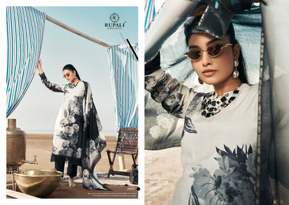 White Ocean Rupali Muslin Pant Style Suits Manufacturer