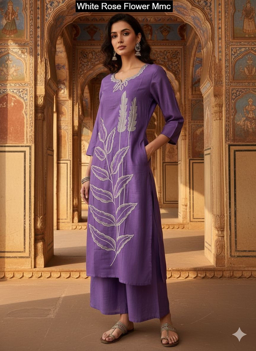 White Rose Flower Mmc Vatican Co Ord Set Manufacturer