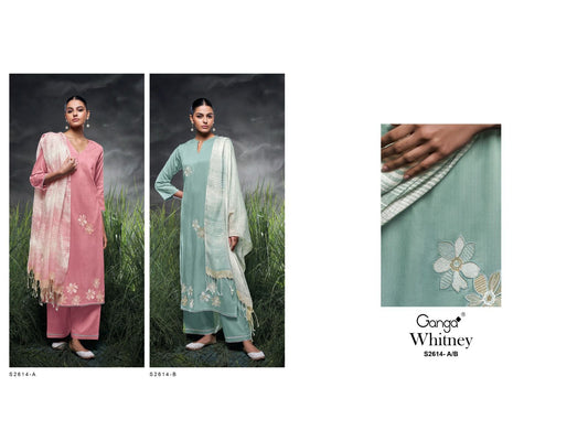 Whitney 2614 Ganga Cotton Plazzo Style Suits