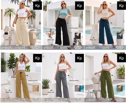 Wide Leg Pants Kp Cotton Branded Palazzo Wholesaler India