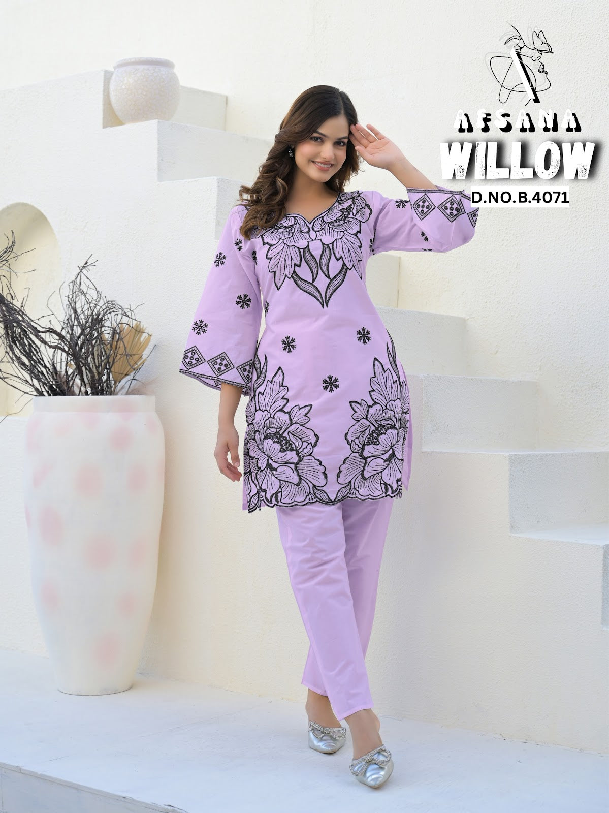 Willow Afsana Cotton Co Ord Set Wholesaler Ahmedabad