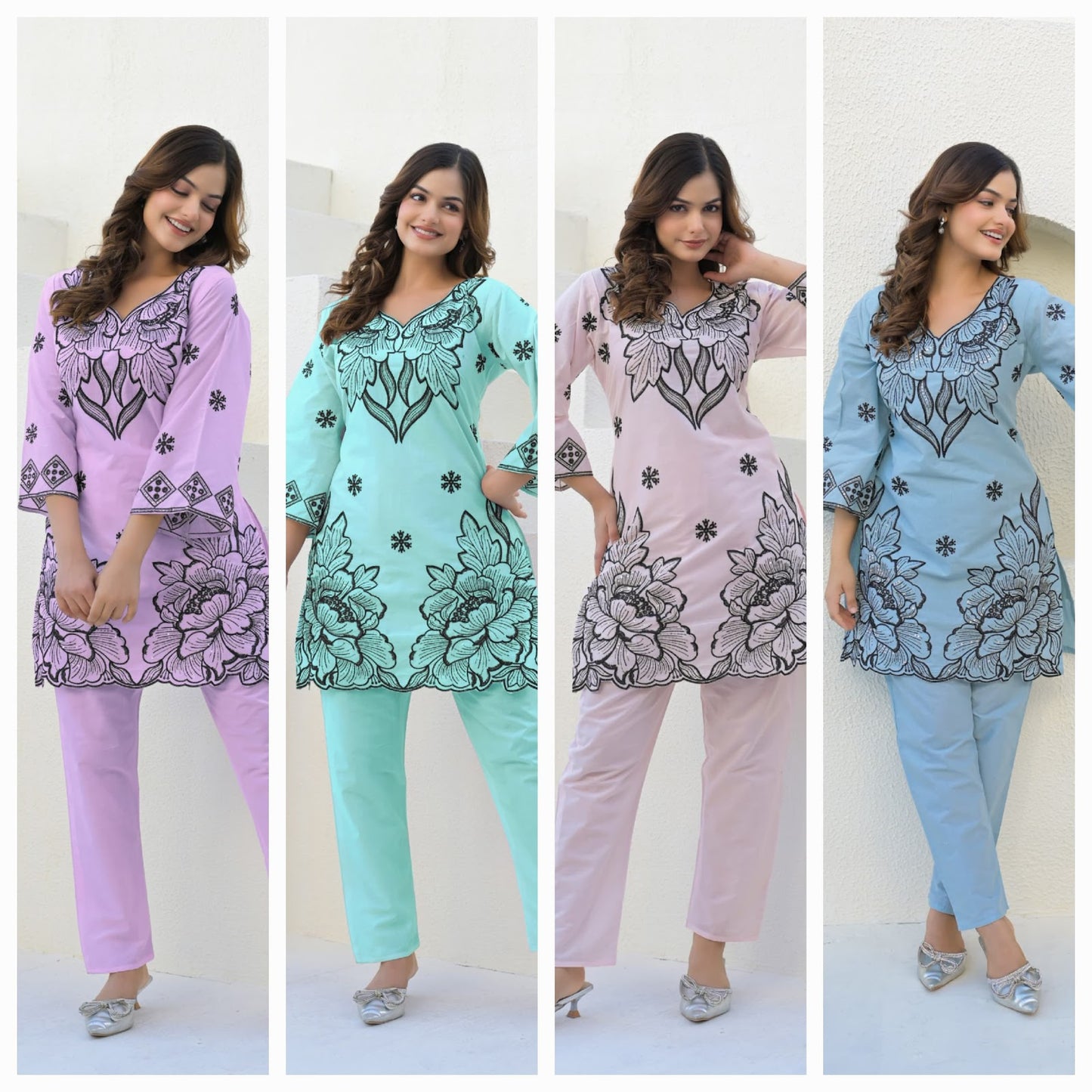 Willow Afsana Cotton Co Ord Set Wholesaler Ahmedabad