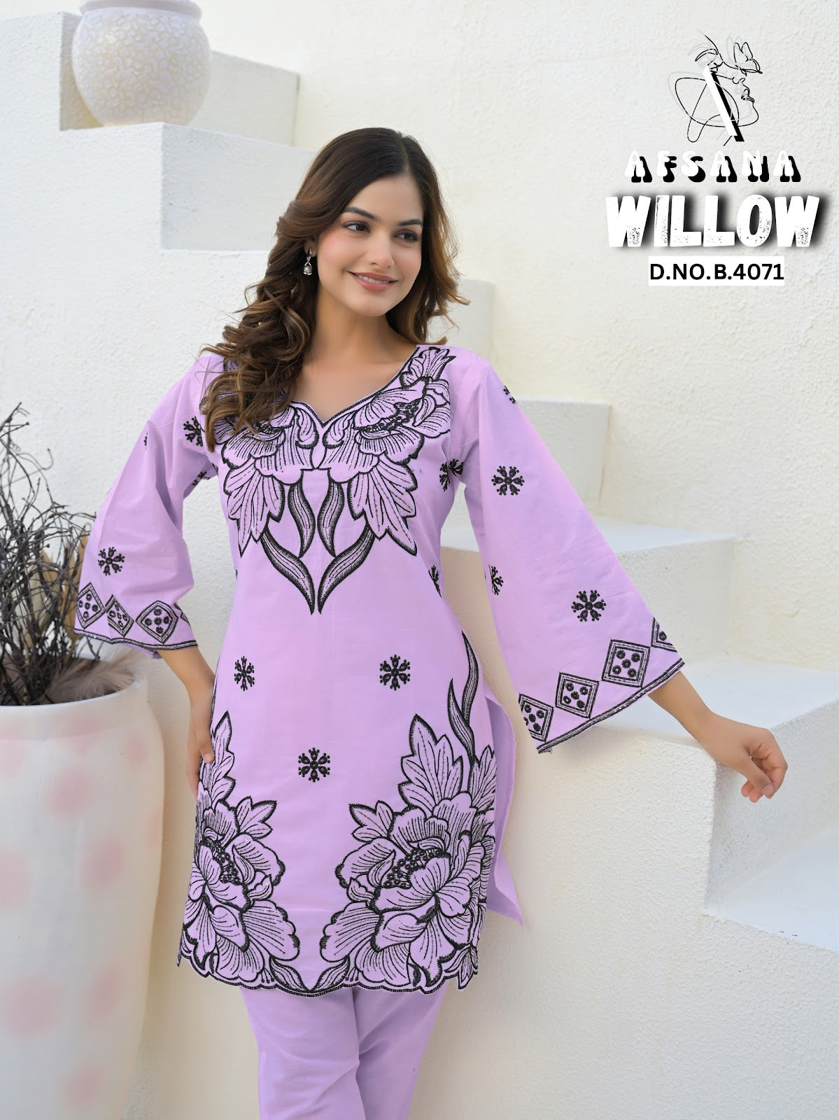 Willow Afsana Cotton Co Ord Set Wholesaler Ahmedabad